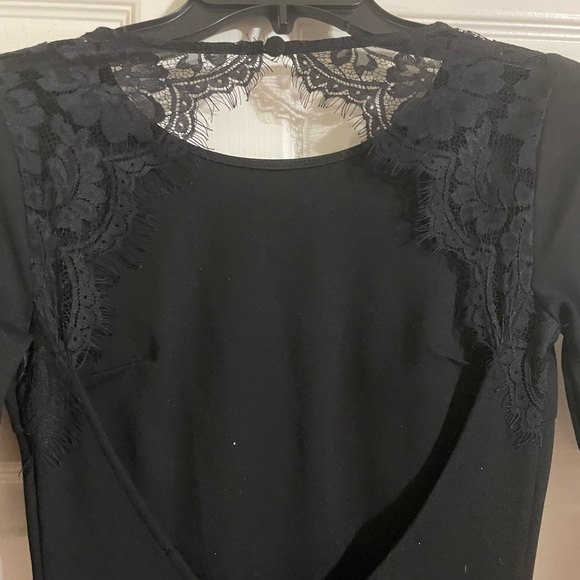 Black Tight Backless Dress - Picture 5 of 7